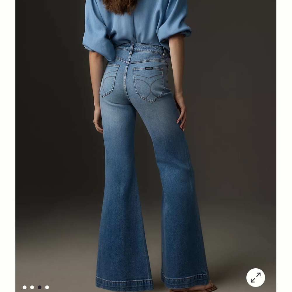 Rolla’s east coast high rise flare jeans